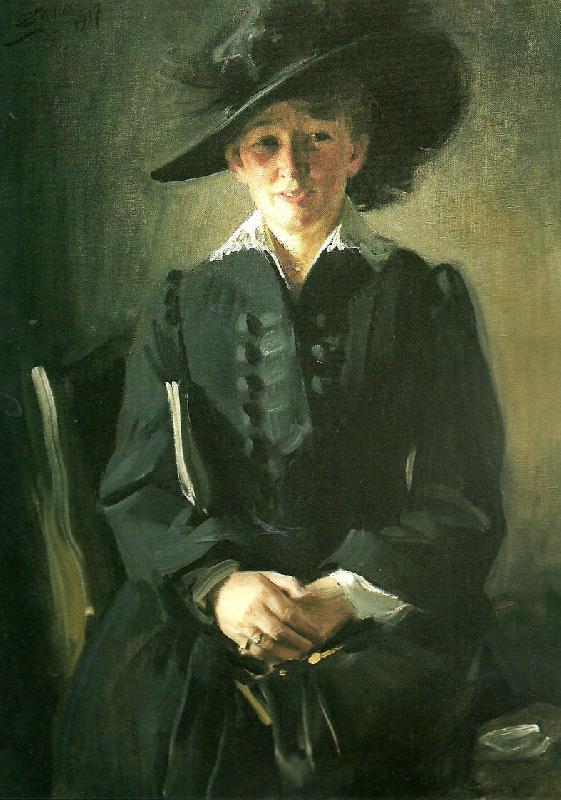 Anders Zorn sigrid carlsund oil painting picture